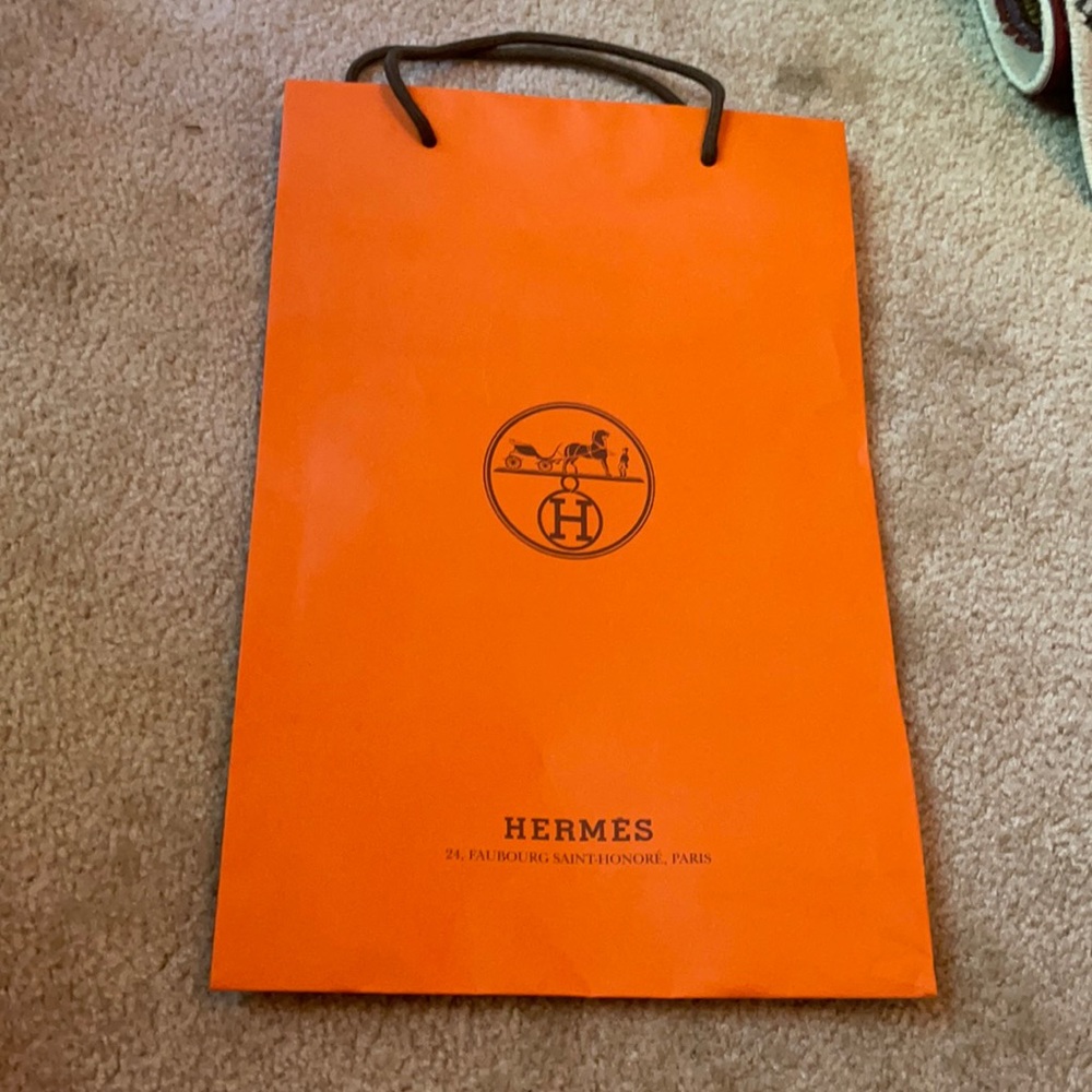 authentic hermes paper bag